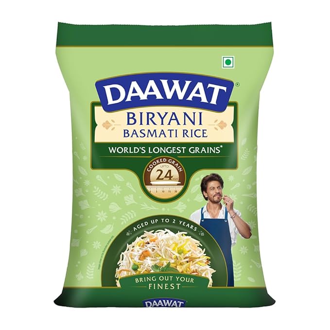 Daawat Biryani Basmati Rice (Long Grain, Raw) (1 kg)